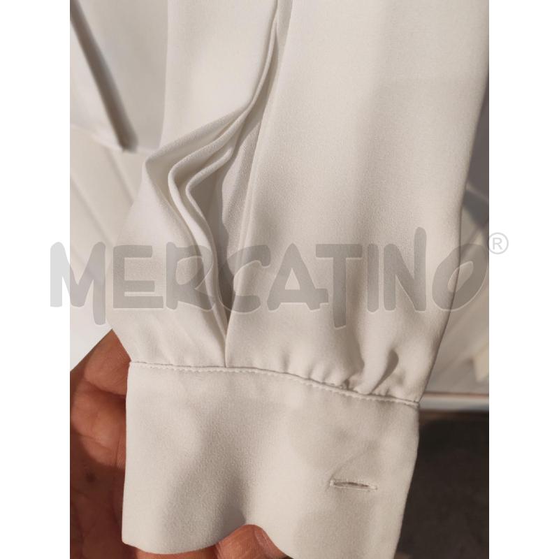 BLUSA DONNA LIU JO BIANCA COLLETTO NERO | Mercatino dell'Usato Mestre 2
