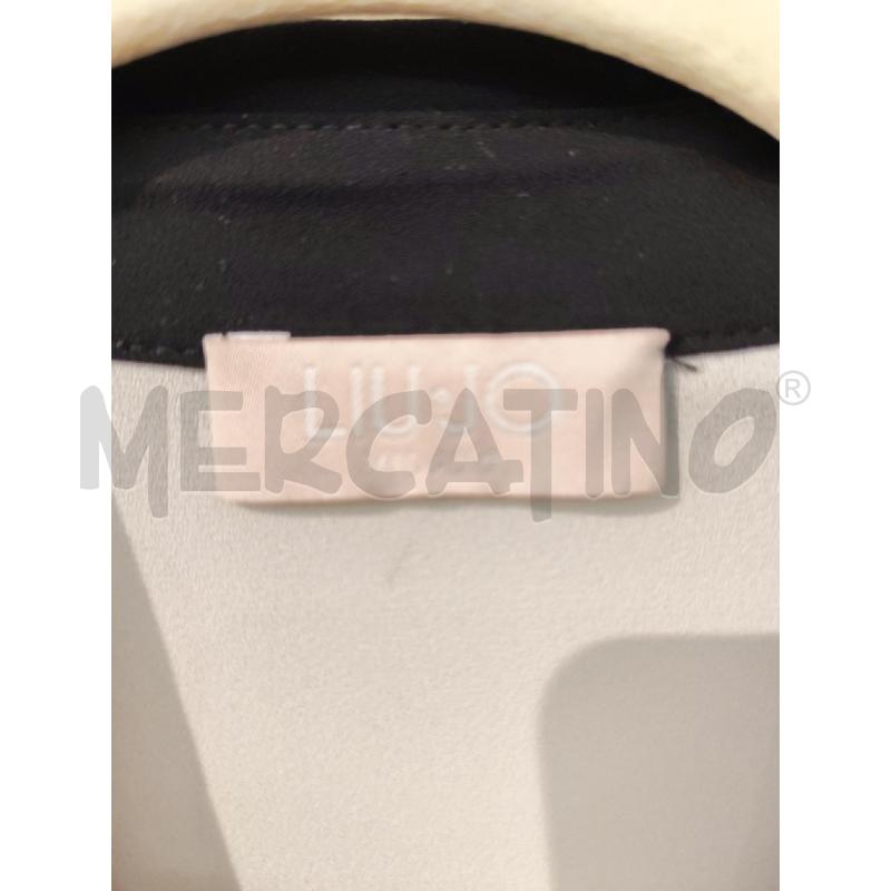 BLUSA DONNA LIU JO BIANCA COLLETTO NERO | Mercatino dell'Usato Mestre 3