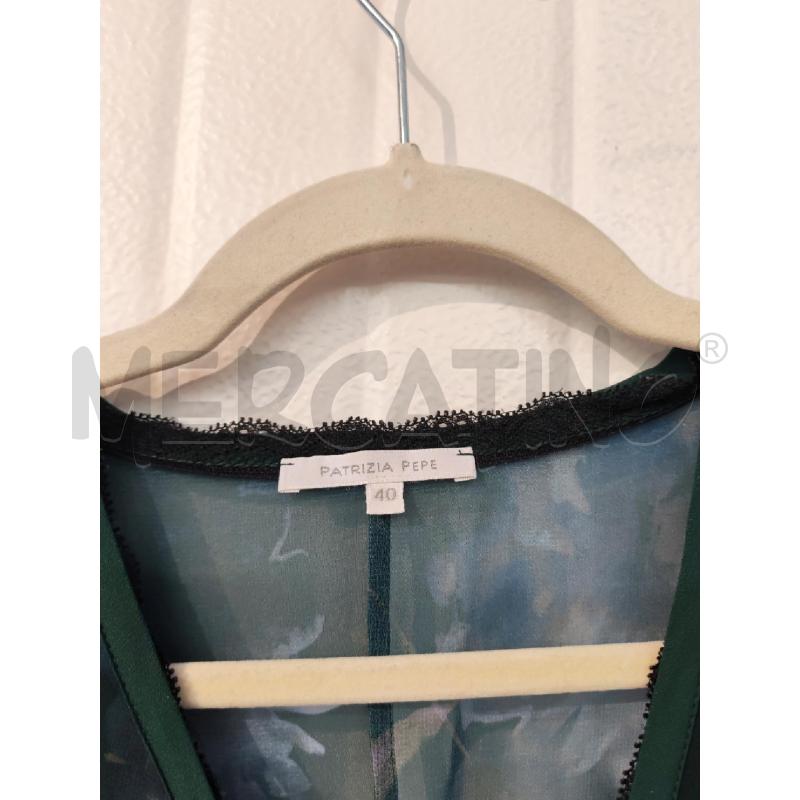 BLUSA DONNA PATRIZIA PEPE VERDE FIORI  | Mercatino dell'Usato Mestre 2