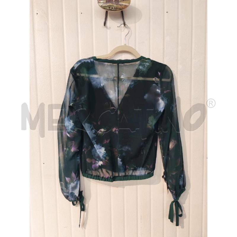 BLUSA DONNA PATRIZIA PEPE VERDE FIORI  | Mercatino dell'Usato Mestre 4