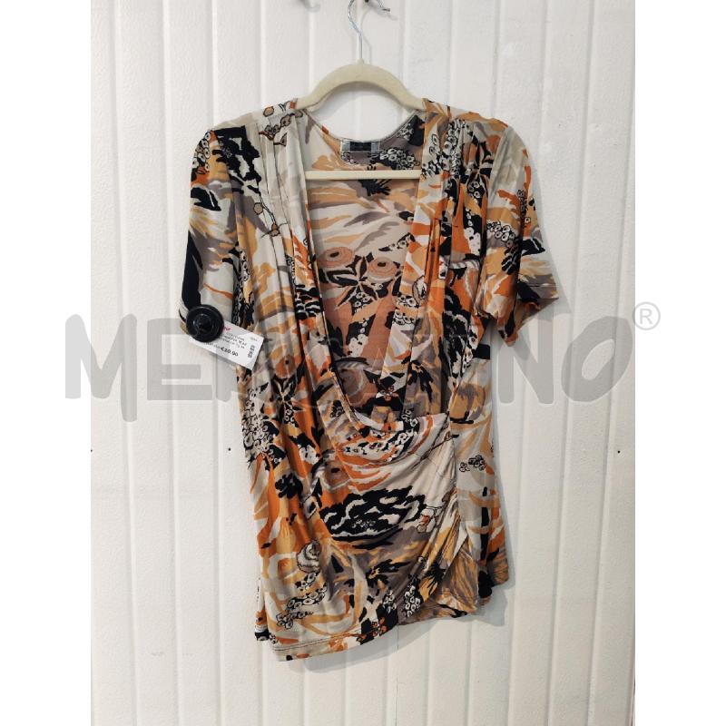 BLUSA DONNA PER TE KRIZIA FANTASIA ARANCIO GIALLA | Mercatino dell'Usato Mestre 1