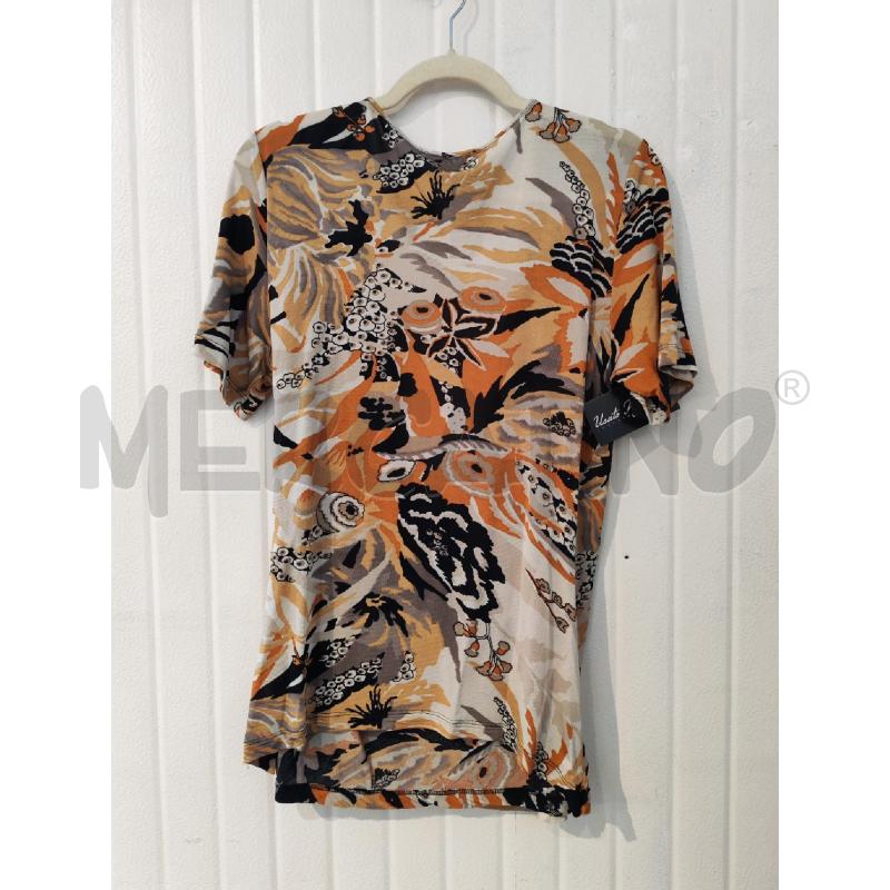 BLUSA DONNA PER TE KRIZIA FANTASIA ARANCIO GIALLA | Mercatino dell'Usato Mestre 4