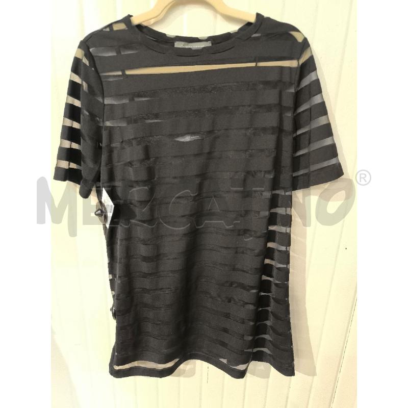 BLUSA DONNA SANDRO FERRONE 2PZ NERI DUE TESSUTI | Mercatino dell'Usato Mestre 1