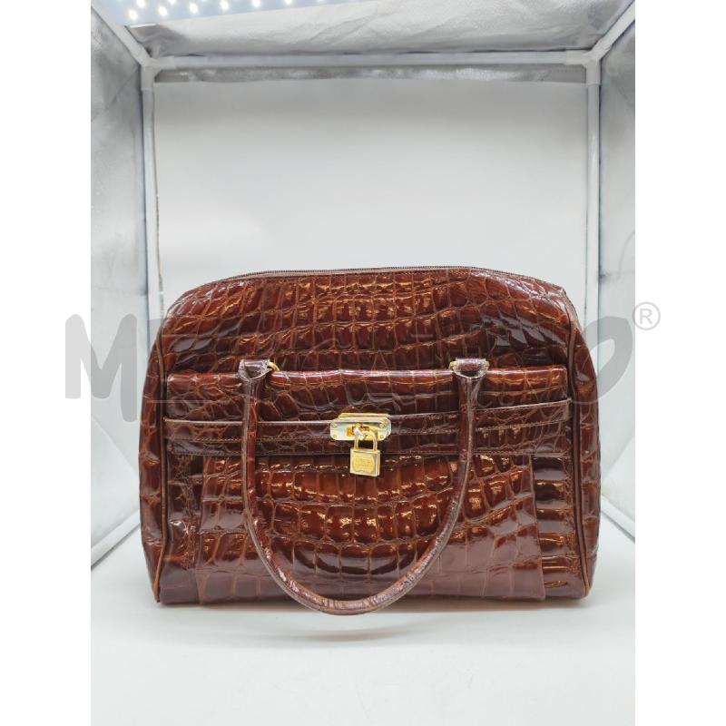 BORSA DONNA AMERICAN TURISTS MARRONE A BAULETTO | Mercatino dell'Usato Mestre 1
