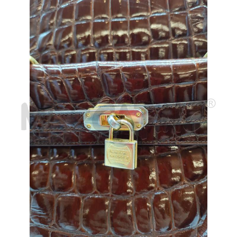 BORSA DONNA AMERICAN TURISTS MARRONE A BAULETTO | Mercatino dell'Usato Mestre 2