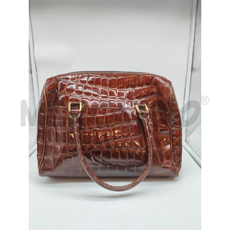 BORSA DONNA AMERICAN TURISTS MARRONE A BAULETTO | Mercatino dell'Usato Mestre 3
