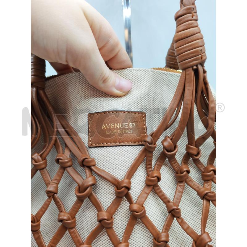 BORSA DONNA AVENUE 67 SIMIL PELLE MARRONE | Mercatino dell'Usato Mestre 2