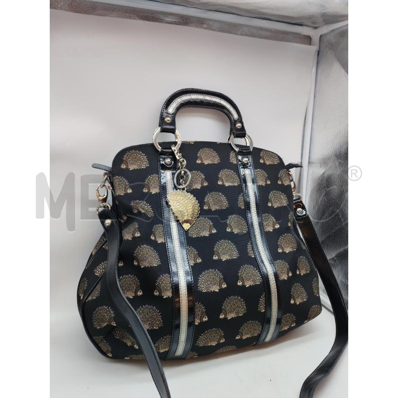 BORSA DONNA BRACCIALINI NERA RICCI DORATI | Mercatino dell'Usato Mestre 3