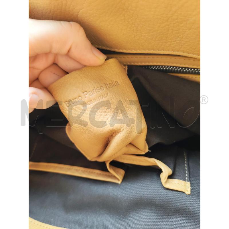 BORSA DONNA BRUNO PARISE BEIGE INTRECCIATA | Mercatino dell'Usato Mestre 4
