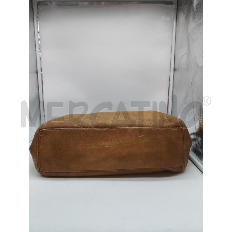 BORSA DONNA COCCINELLE BEIGE IN PELLE A MANO  | Mercatino dell'Usato Mestre 4