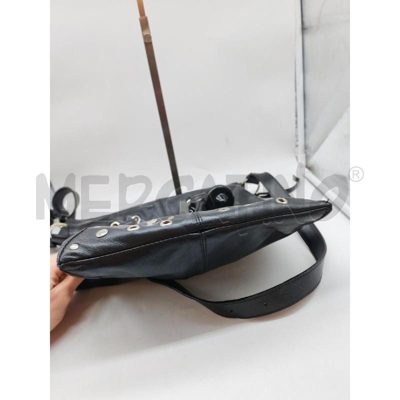 BORSA DONNA COCCINELLE NERA OCCHIELLI E BORCHIE ARGENTATE | Mercatino dell'Usato Mestre 5