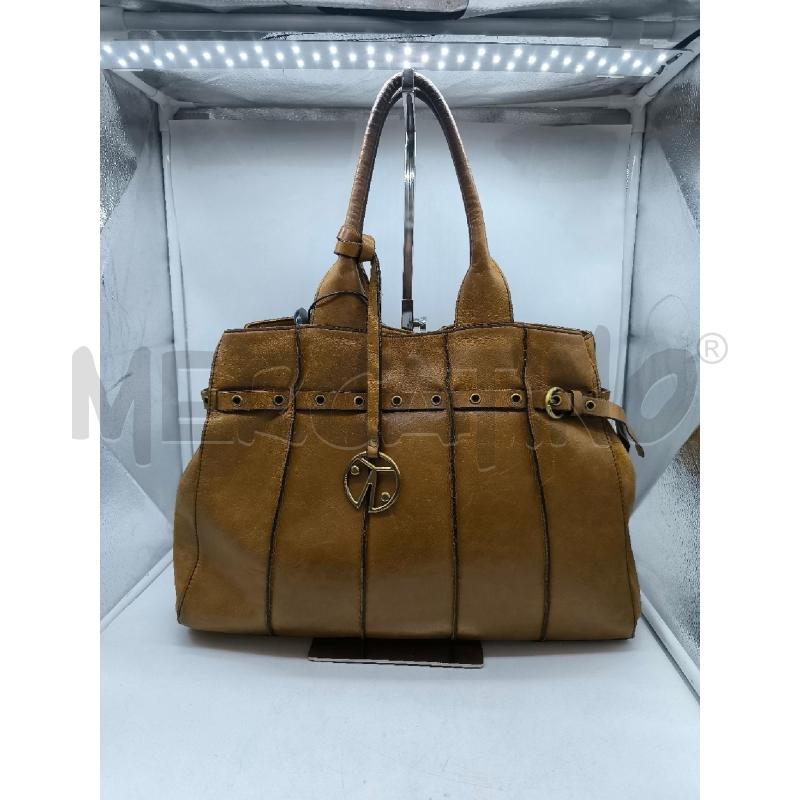 BORSA DONNA COCCINELLE VERA PELLE MARRONE  | Mercatino dell'Usato Mestre 1