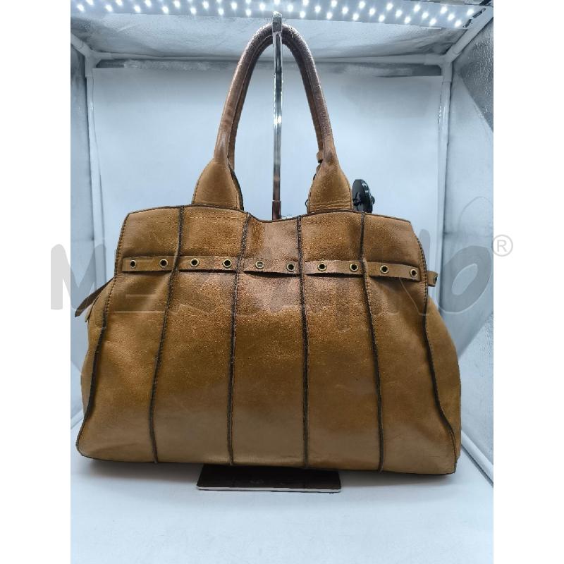 BORSA DONNA COCCINELLE VERA PELLE MARRONE  | Mercatino dell'Usato Mestre 3