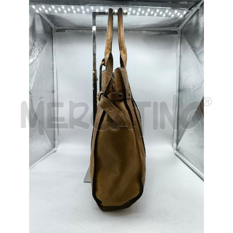 BORSA DONNA COCCINELLE VERA PELLE MARRONE  | Mercatino dell'Usato Mestre 4