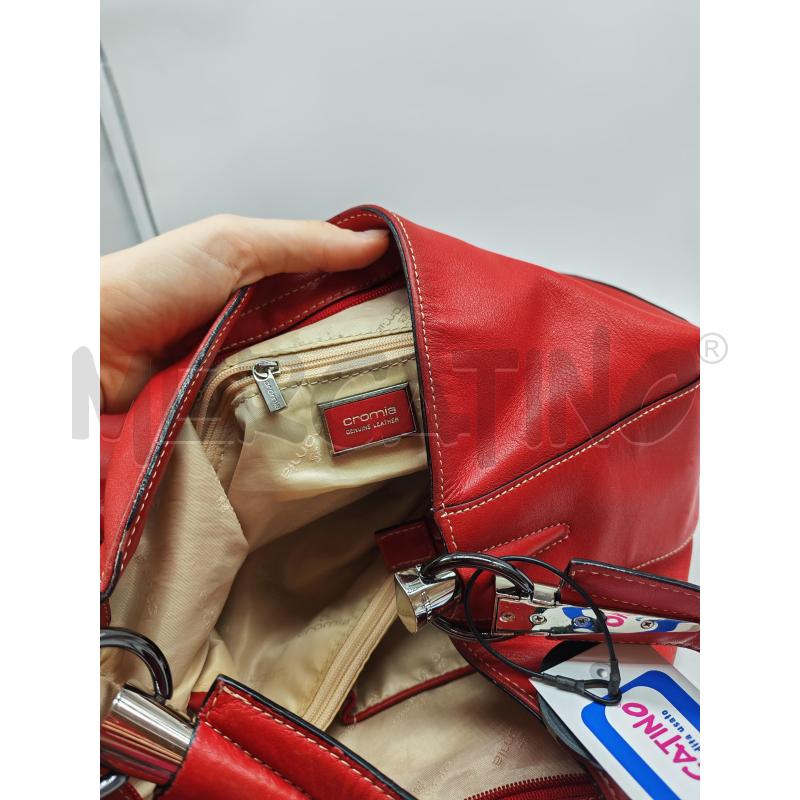 BORSA DONNA CROMIA ROSSA GUINE LEATHER | Mercatino dell'Usato Mestre 2