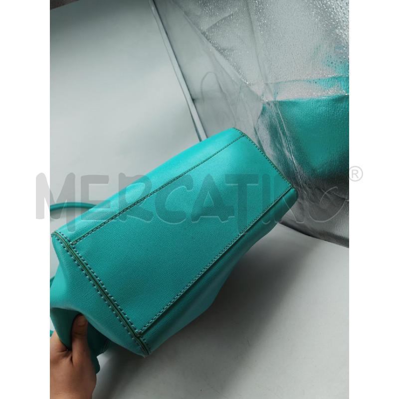BORSA DONNA CROMIA VERDE ACQUA | Mercatino dell'Usato Mestre 5