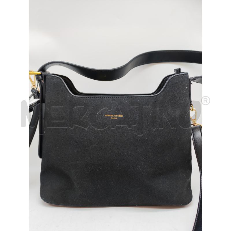 BORSA DONNA DAVID JONES NERA CAMOSCIO  | Mercatino dell'Usato Mestre 2