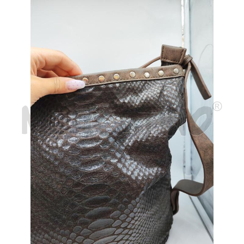BORSA DONNA DAVINCI MARRONE A SPALLA  | Mercatino dell'Usato Mestre 2