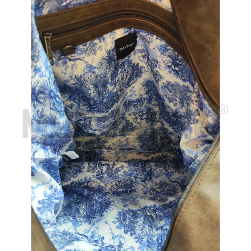 BORSA DONNA DAVINCI MARRONE A SPALLA  | Mercatino dell'Usato Mestre 3