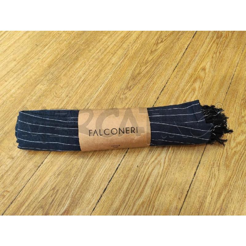 BORSA DONNA FALCONERI CON TELO BLU RIGHE BIANCHE | Mercatino dell'Usato Mestre 4