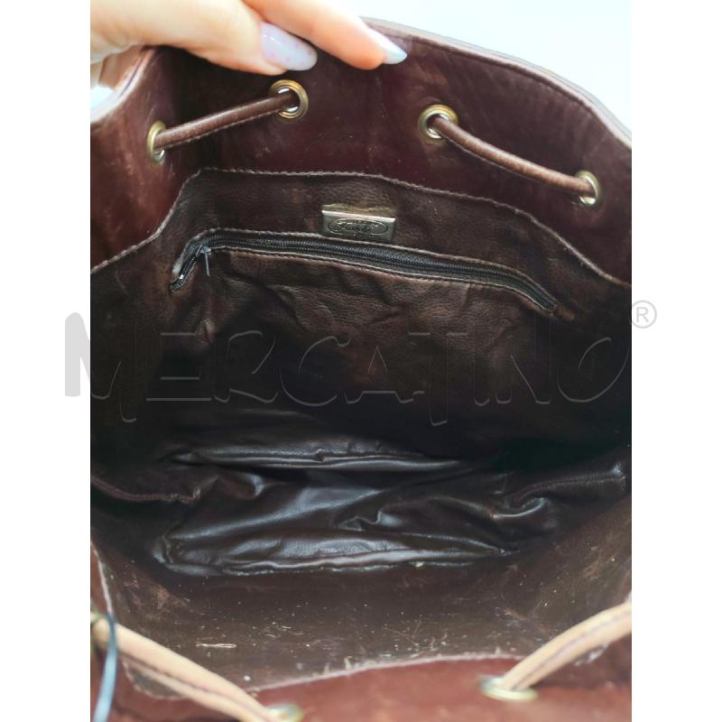 BORSA DONNA FIASCHI MARRONE PELLE COCCO CON DIFETTI BORDI | Mercatino dell'Usato Mestre 5