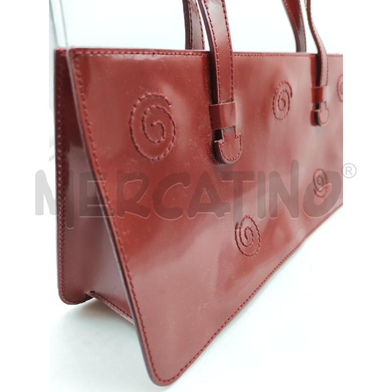 BORSA DONNA FURLA ROSSA A MANO CON RICAMI  | Mercatino dell'Usato Mestre 2