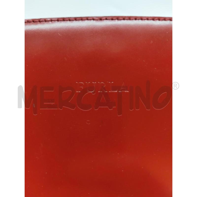 BORSA DONNA FURLA ROSSA A MANO CON RICAMI  | Mercatino dell'Usato Mestre 3