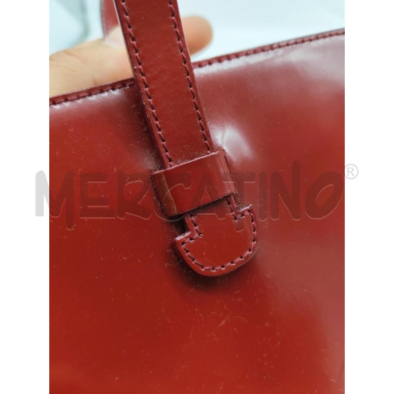 BORSA DONNA FURLA ROSSA A MANO CON RICAMI  | Mercatino dell'Usato Mestre 4