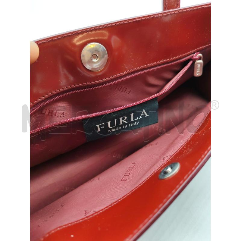 BORSA DONNA FURLA ROSSA A MANO CON RICAMI  | Mercatino dell'Usato Mestre 5