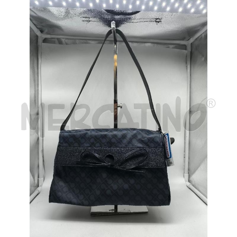 BORSA DONNA GHERARDINI BLU FIOCCO TESSUTO IMPERMEABILE | Mercatino dell'Usato Mestre 1