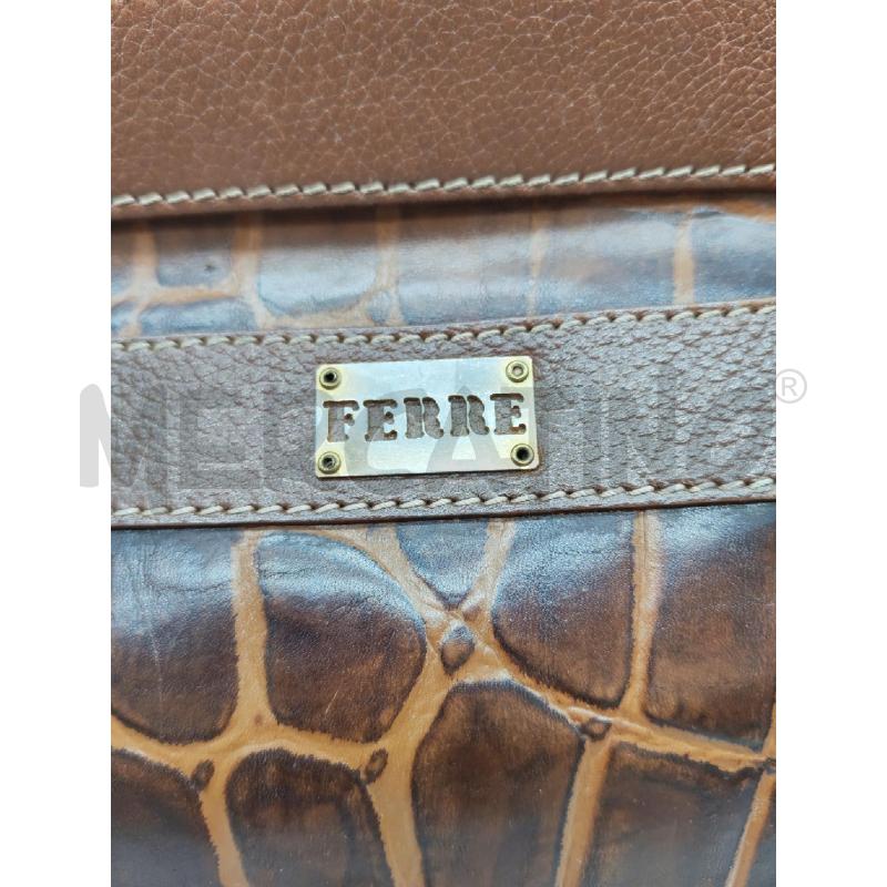 BORSA DONNA GIANFRANCO FERRE MARRONE | Mercatino dell'Usato Mestre 2