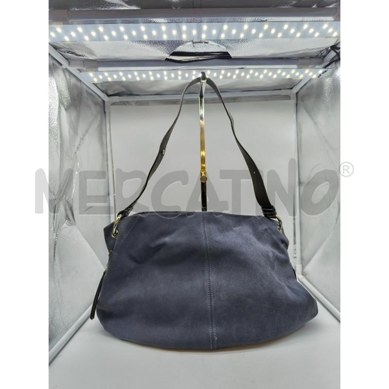 BORSA DONNA GIANNI CHIARINI BLU IN PELLE A SPALLA  | Mercatino dell'Usato Mestre 1