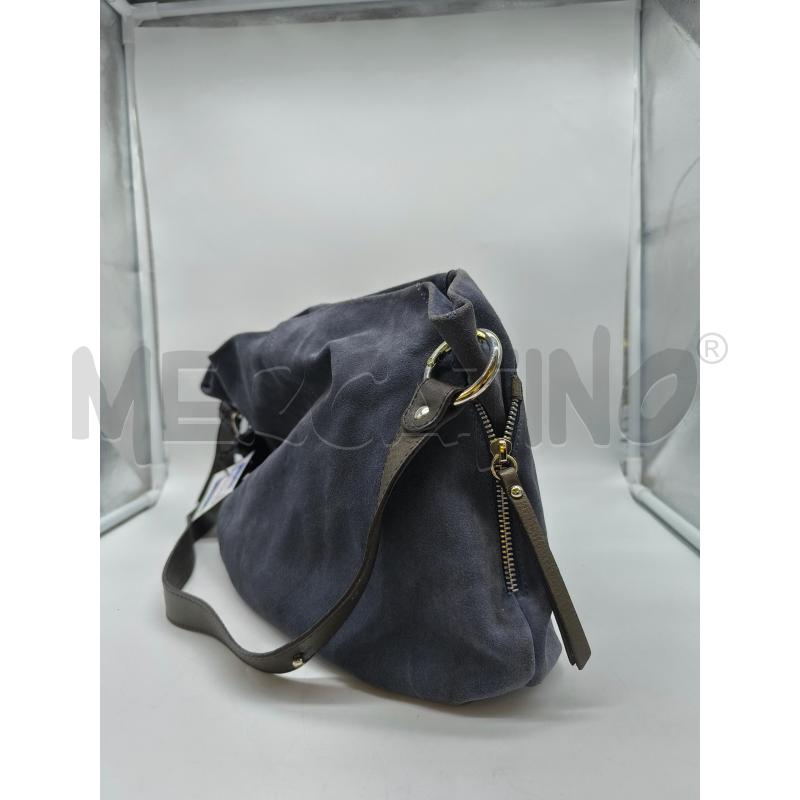 BORSA DONNA GIANNI CHIARINI BLU IN PELLE A SPALLA  | Mercatino dell'Usato Mestre 2