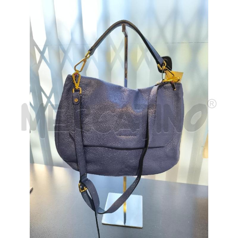 BORSA DONNA GIANNI CHIARINI VERA PELLE BLU | Mercatino dell'Usato Mestre 1