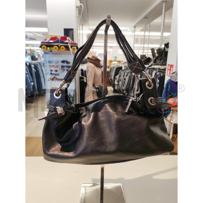 BORSA DONNA GIANNI CHIARINI VERA PELLE NERA RETTANGOLARE LUNGA | Mercatino dell'Usato Mestre 1