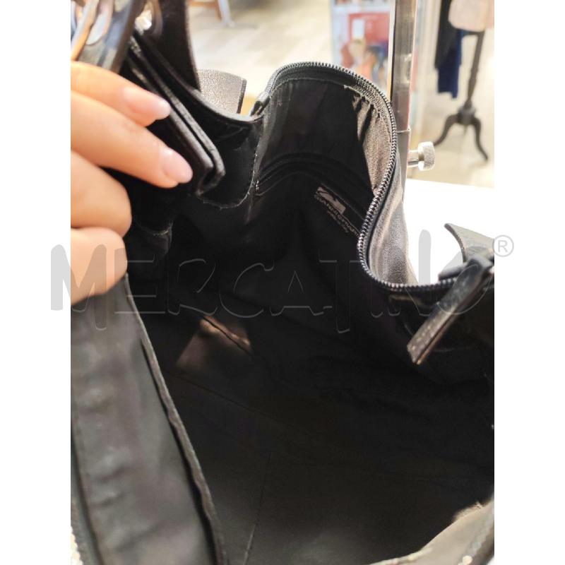 BORSA DONNA GIANNI CHIARINI VERA PELLE NERA RETTANGOLARE LUNGA | Mercatino dell'Usato Mestre 3