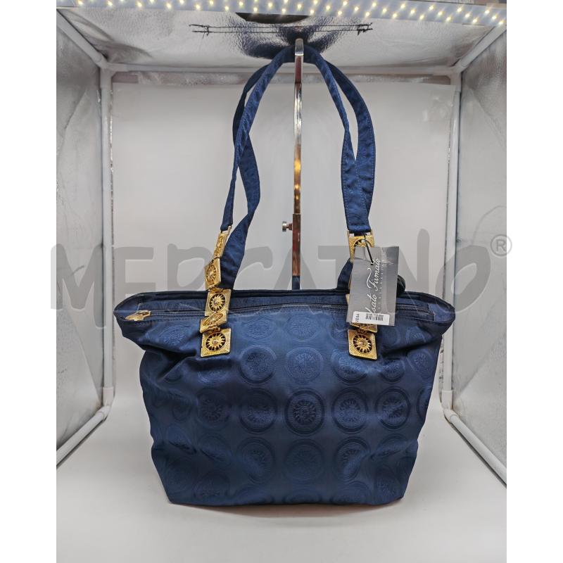 BORSA DONNA GIANNI VERSACE BLU | Mercatino dell'Usato Mestre 1