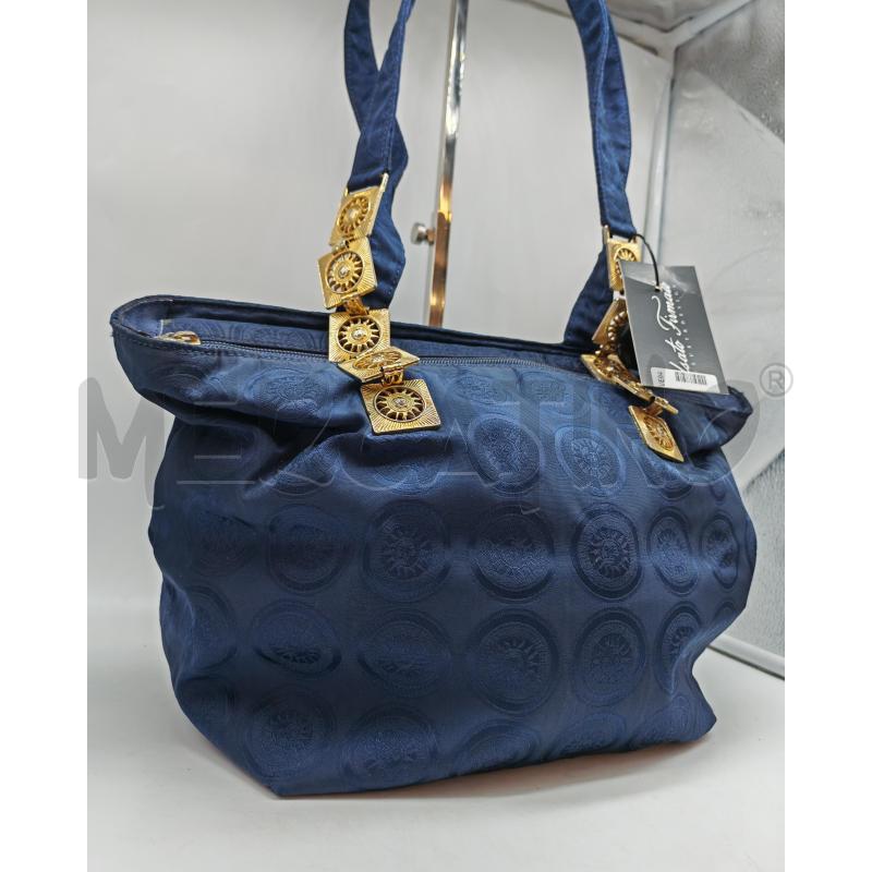 BORSA DONNA GIANNI VERSACE BLU | Mercatino dell'Usato Mestre 2