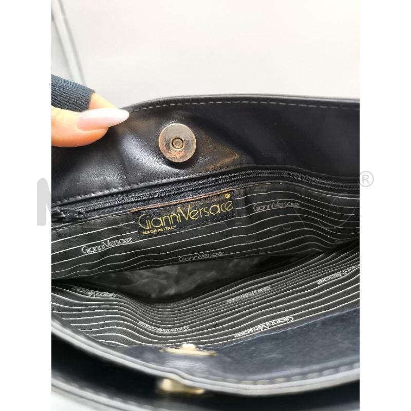 BORSA DONNA GIANNI VERSACE NERA FANTASIA BIANCA | Mercatino dell'Usato Mestre 2