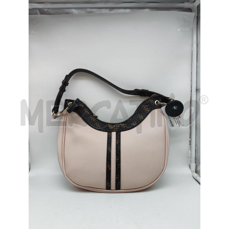 BORSA DONNA GUESS ROSA MARRONE DORATA  | Mercatino dell'Usato Mestre 1