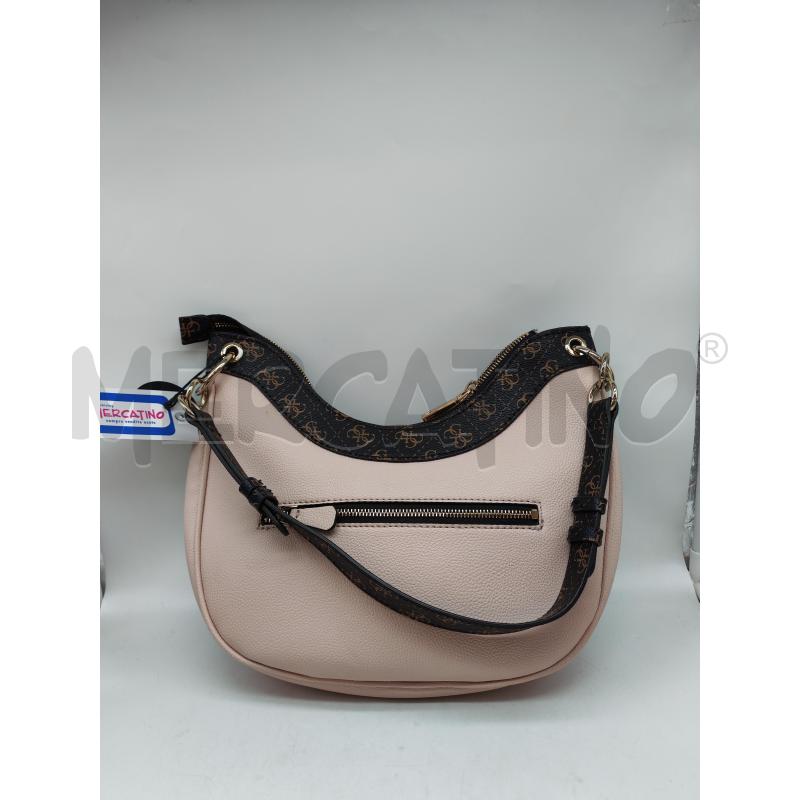 BORSA DONNA GUESS ROSA MARRONE DORATA  | Mercatino dell'Usato Mestre 3