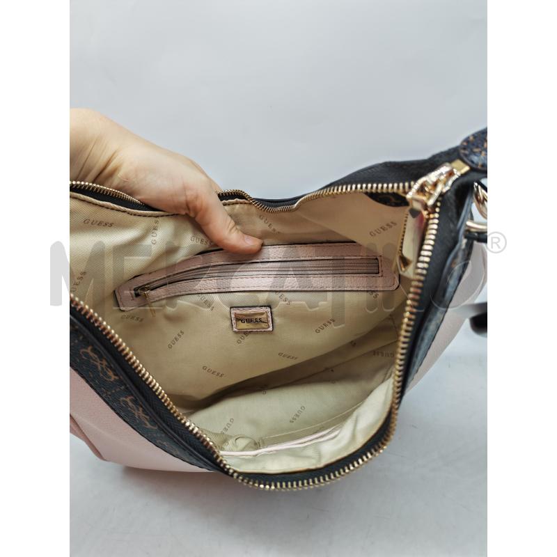 BORSA DONNA GUESS ROSA MARRONE DORATA  | Mercatino dell'Usato Mestre 4
