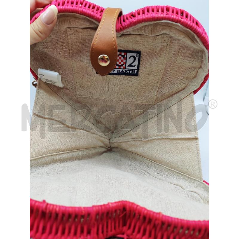 BORSA DONNA I LOVE ST. BARTH CUORE PAGLIA | Mercatino dell'Usato Mestre 3