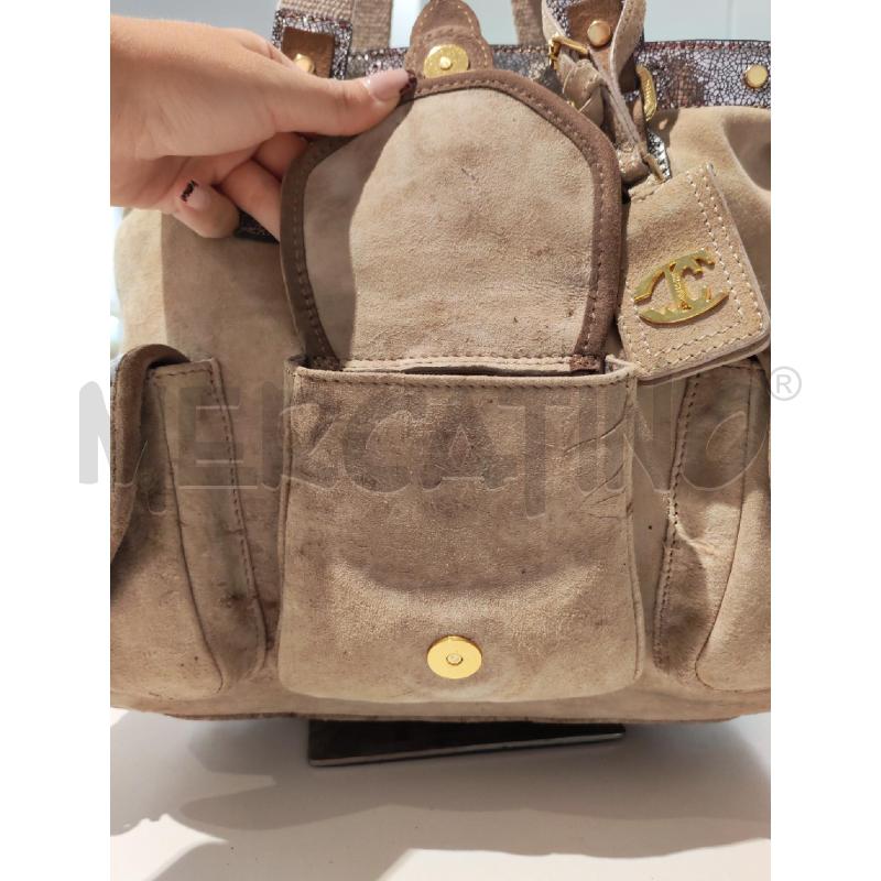 BORSA DONNA JUST CAVALLI CAMOSCIO CAMMELLO | Mercatino dell'Usato Mestre 5