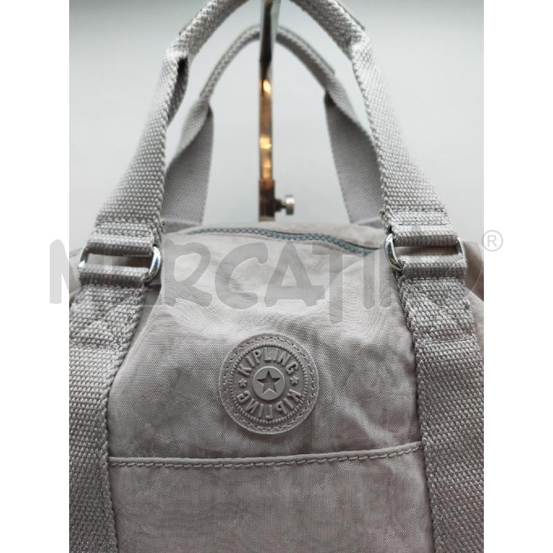 BORSA DONNA KIPLING GRIGIO CHIARO | Mercatino dell'Usato Mestre 2