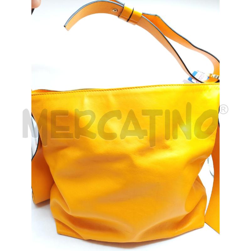 BORSA DONNA LORISTELLA VERA PELLE ARANCIONE | Mercatino dell'Usato Mestre 1
