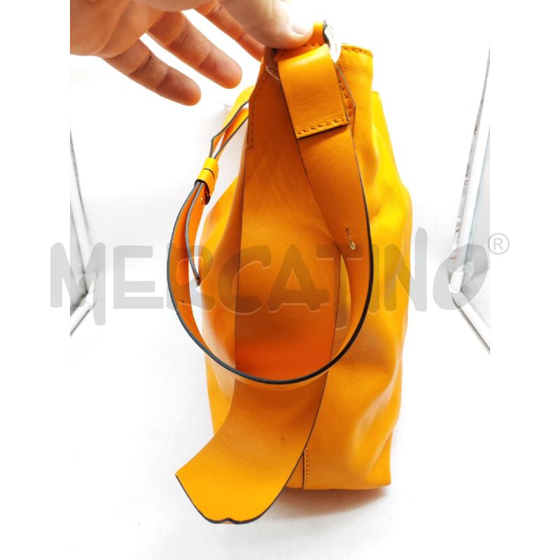 BORSA DONNA LORISTELLA VERA PELLE ARANCIONE | Mercatino dell'Usato Mestre 2