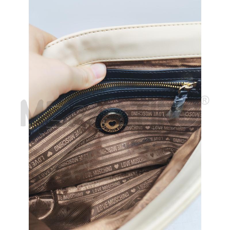 BORSA DONNA LOVE MOSCHINO BIANCA CATENA DORATA | Mercatino dell'Usato Mestre 2