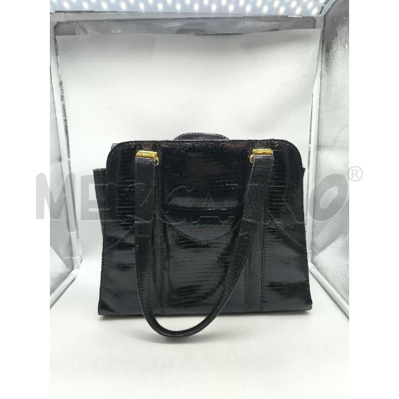 BORSA DONNA LUCERTOLA NERA | Mercatino dell'Usato Mestre 1
