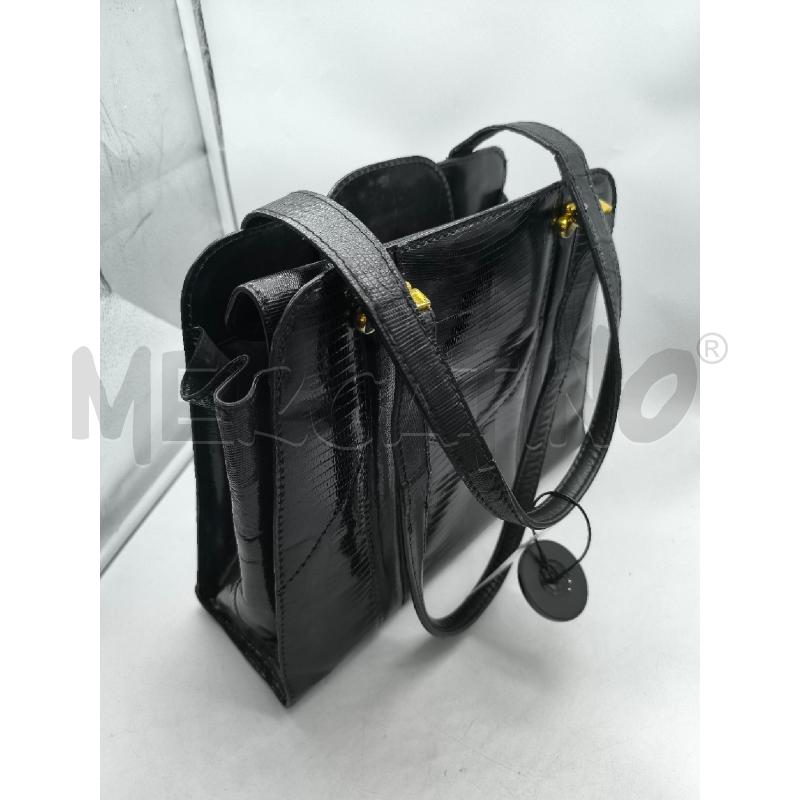 BORSA DONNA LUCERTOLA NERA | Mercatino dell'Usato Mestre 3